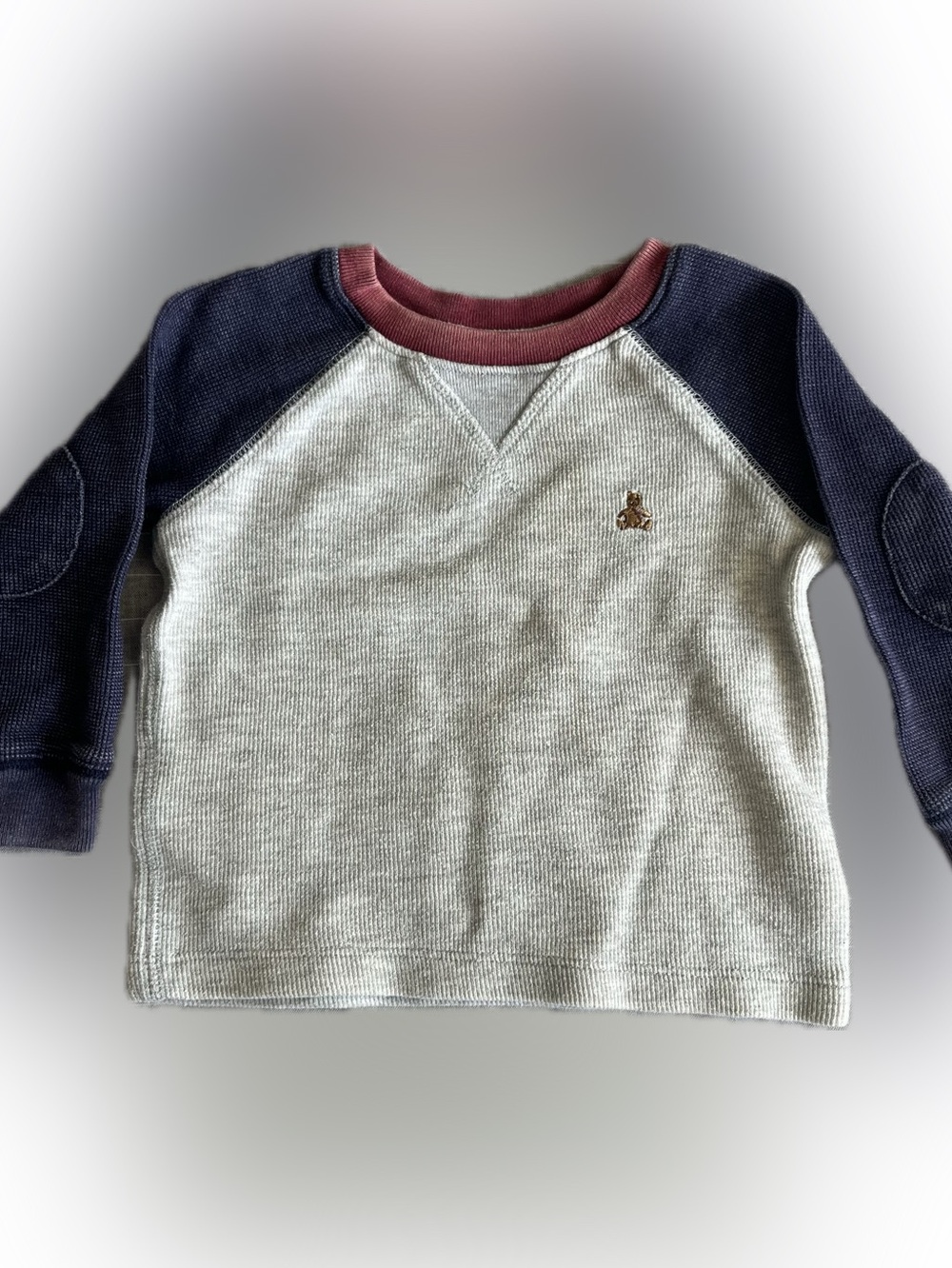 Baby Gap Waffle Knit Raglan Thermal Top 12-18M